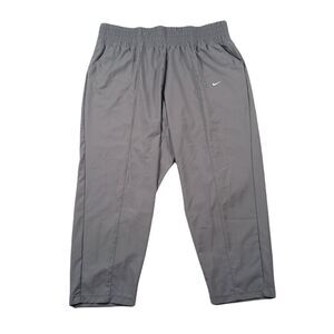 Nike One Dri-FIT Ultra High‎ Rise Pants Womens 2X Plus Size Smoke Grey $70